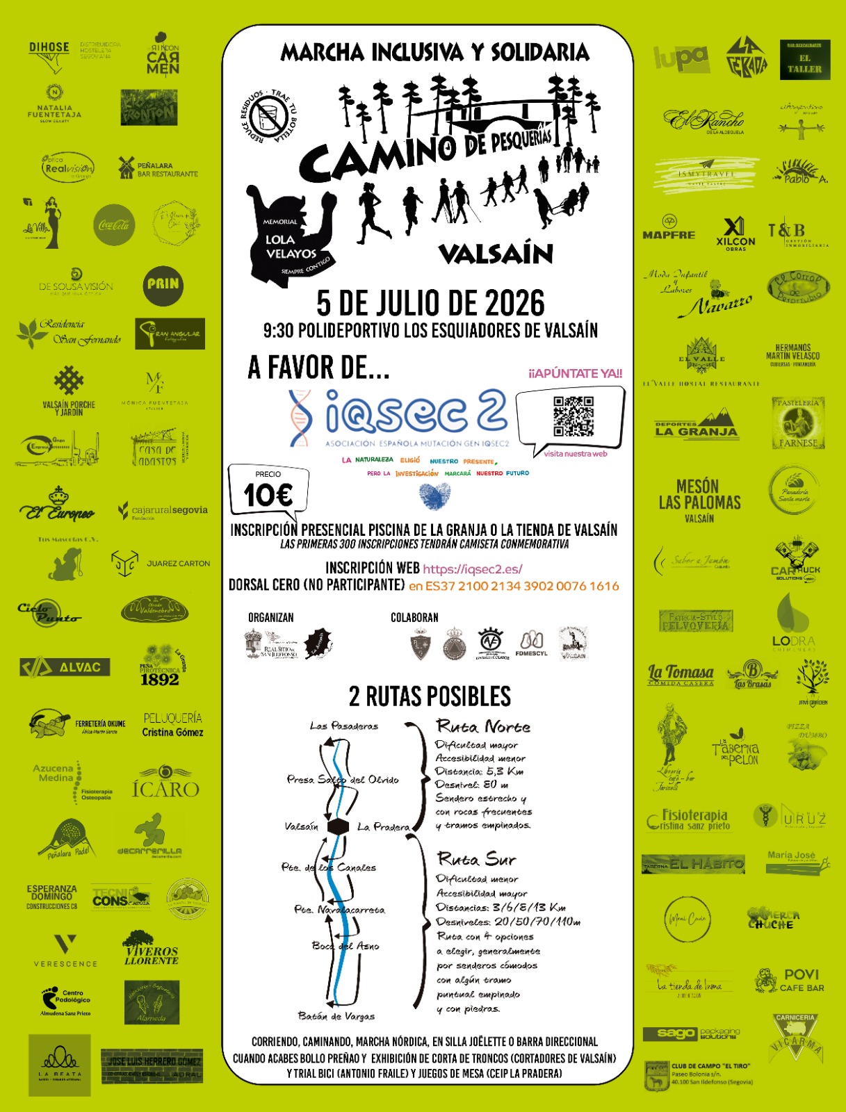 Cartel Marcha Inclusiva Valsaín